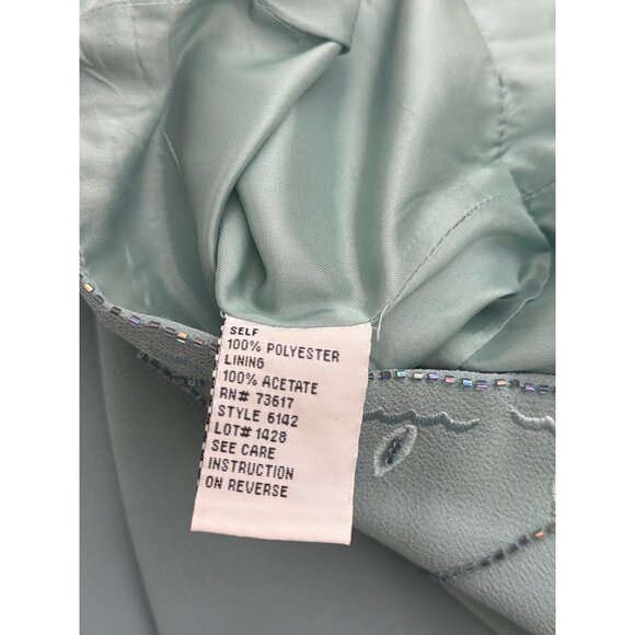 Karen Miller Women Beaded Mother of the Bride Dress Jacket 2 Piece Set Size 16 - Picture 15 of 16